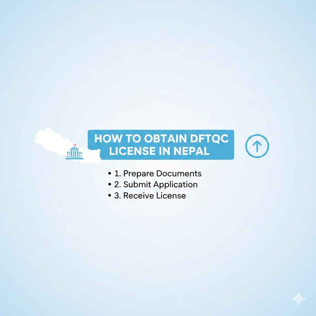 How to obtain dftqc license in Nepal
